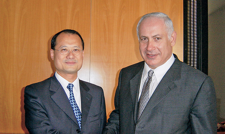 以色列总理内塔尼亚胡与联盟主席蔡冠深，赞赏其持续推动中以科技合作和文化交流