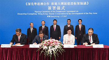 Framework Agreement on Deepening Guangdong Hong Kong Macao Cooperation and Promoting the Construction of the Greater Bay Area