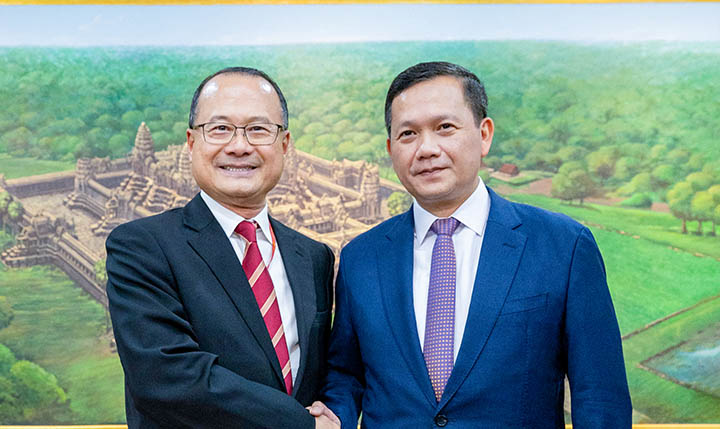 柬埔寨首相洪玛奈会见蔡冠深所率大湾区庞大代表团  副首相及11位部长出席